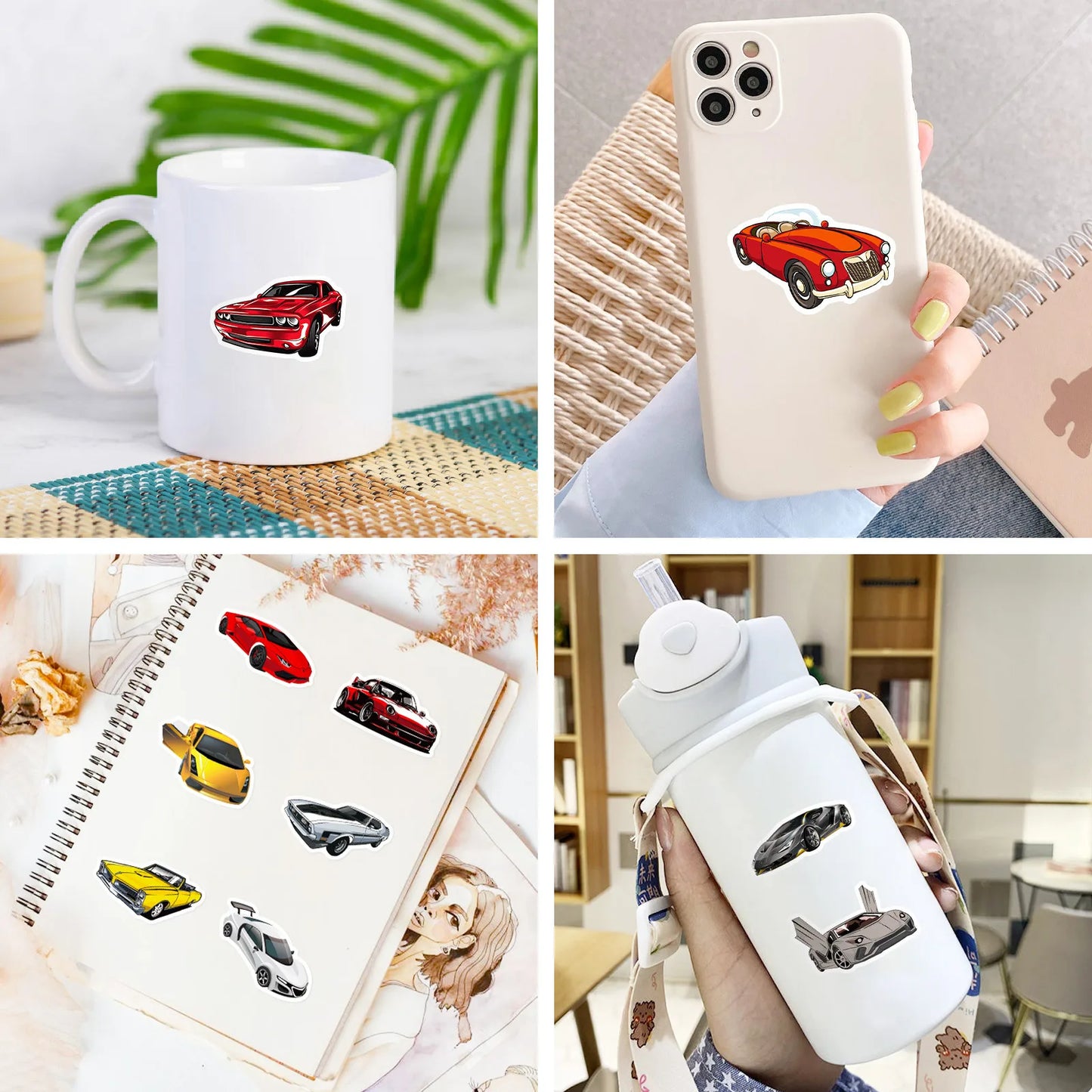 🏁🚗 50-pack Bilbonanza – Supercars, Klassiker & Off-road i Vattentålig Vinyl