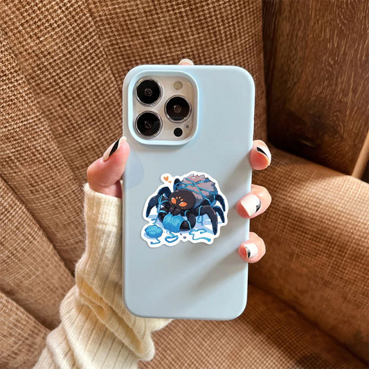 🐞🌈 50-pack Kawaii Insektparty – Söta Kryp i Vattentålig Vinyl