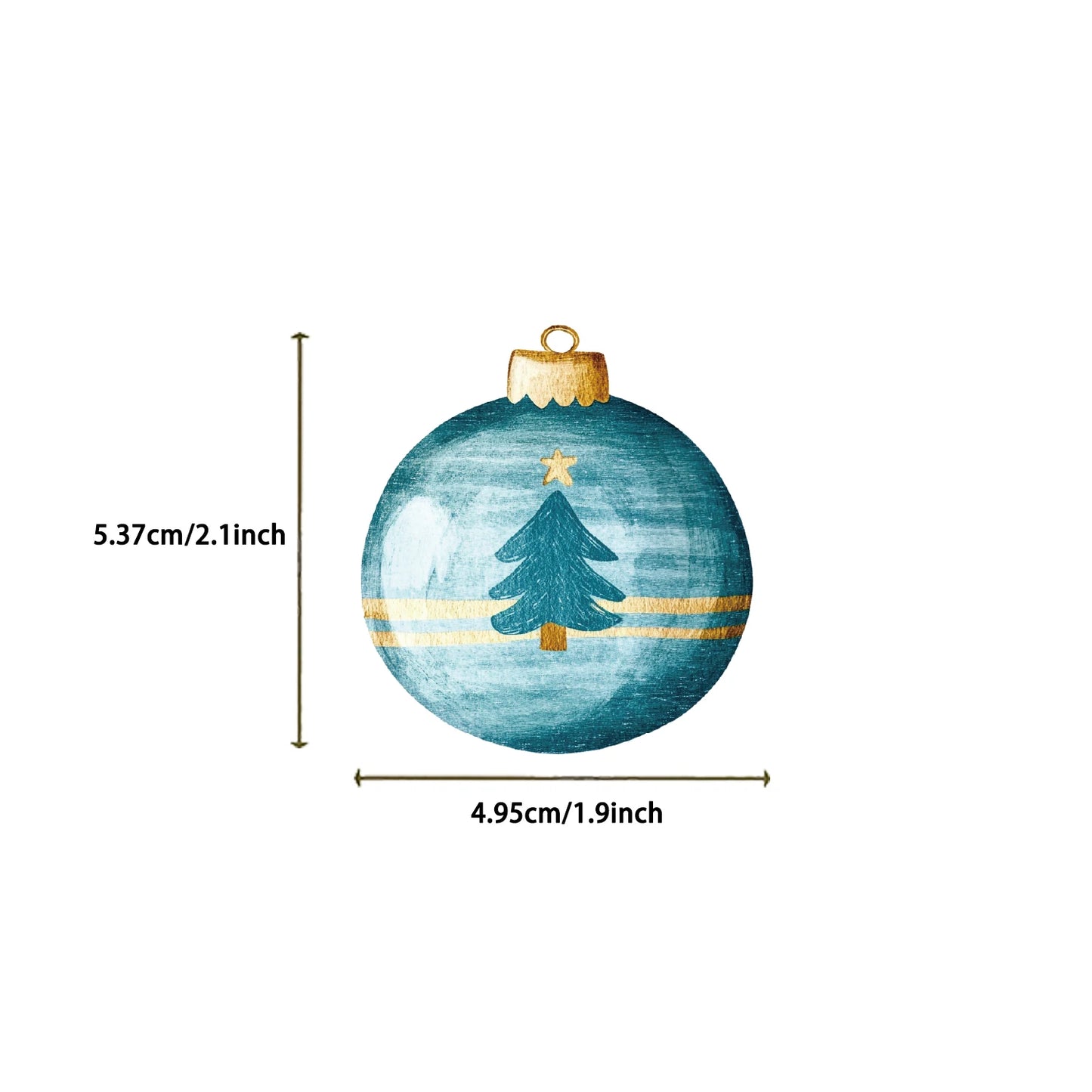 🎄✨ 56-pack Julkulor Deluxe – Akvarelliga Vintermotiv i Vattentålig Vinyl