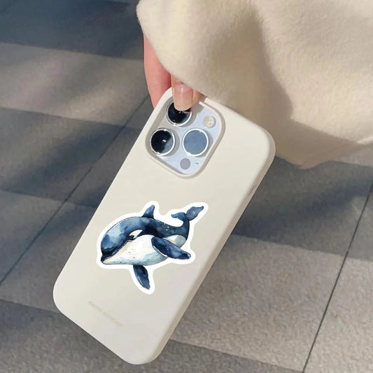 🐾✨ 50-pack Djurungar Deluxe – Kawaii Akvarellstickers i Vattentålig Vinyl