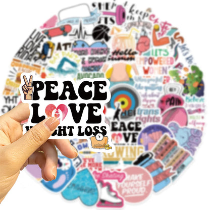 🏃‍♀️💪 50-pack Sport & Pepp – Träning, Pride & Power i Vattentålig Vinyl