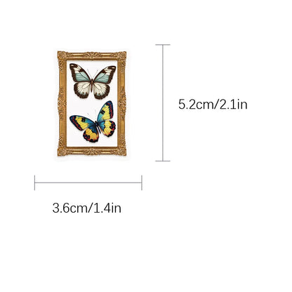 🦋🏛️ 52-pack Fjärilsgalleri – Vintage Ramar & Vackra Vingslag i Vattentålig Vinyl