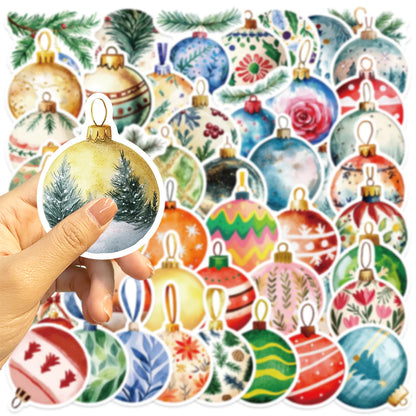 🎄✨ 56-pack Julkulor Deluxe – Akvarelliga Vintermotiv i Vattentålig Vinyl