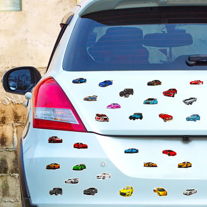 🏁🚗 50-pack Bilbonanza – Supercars, Klassiker & Off-road i Vattentålig Vinyl