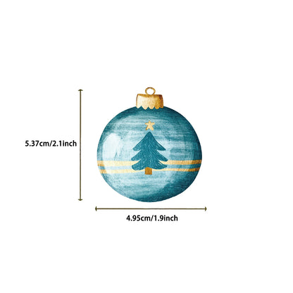 🎄✨ 56-pack Julkulor Deluxe – Akvarelliga Vintermotiv i Vattentålig Vinyl