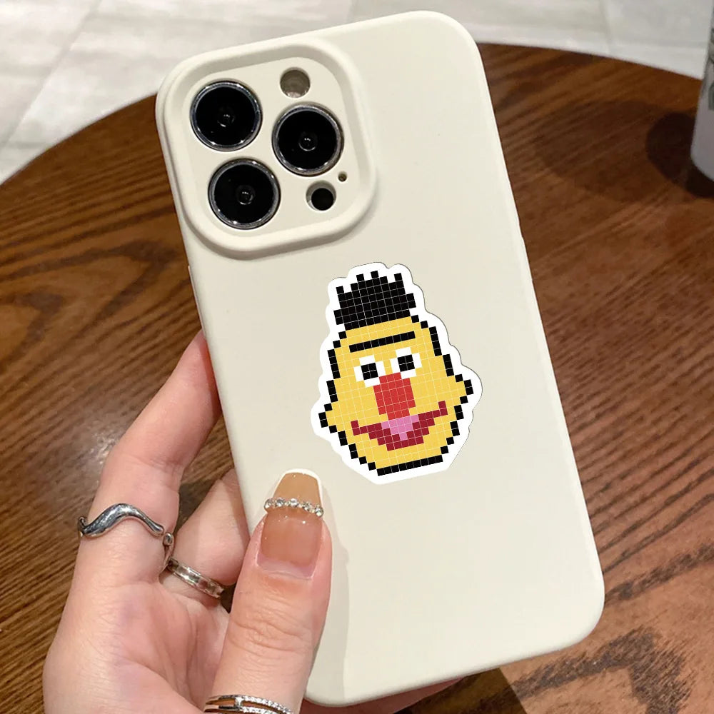 🕹️✨ 64-pack Retro Pixel Party – 8-bit Klistermärken i Vattentålig Vinyl