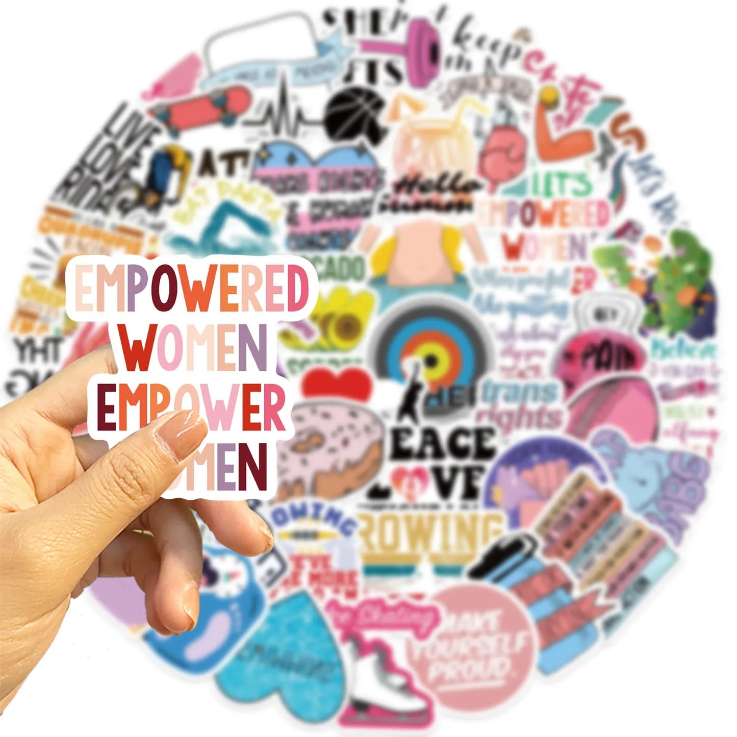 🏃‍♀️💪 50-pack Sport & Pepp – Träning, Pride & Power i Vattentålig Vinyl